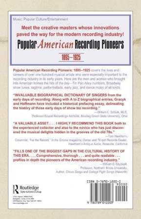 Popular American Recording Pioneers