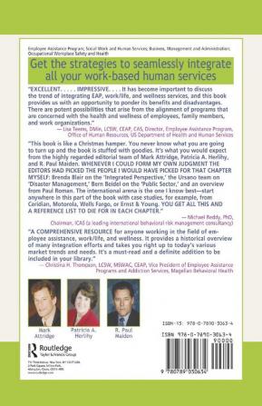 Integration of Employee Assistance Work/Life and Wellness Services