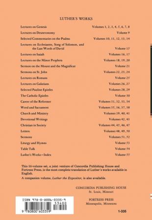 Luther's Works Volume 35: Word and Sacrament I: v. 35