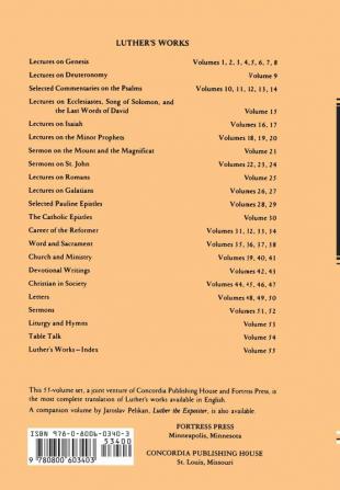 Luther's Works Volume 40