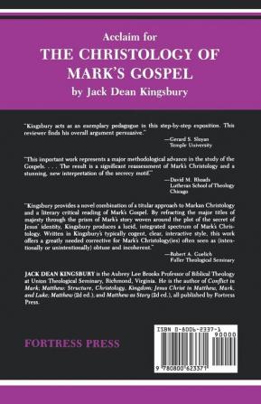 The Christology of Mark's Gospel