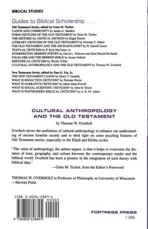 Cultural Anthropology and the Old Testament (Guides to Biblical Scholarship Old Testament)