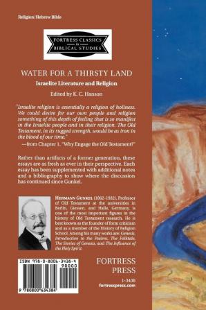 Water for a Thirsty Land: Israelite Literature and Religion (Fortress Classics in Biblical Studies)