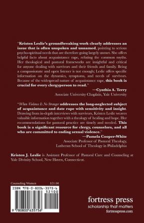 When Violence Is No Stranger: Pastoral Counseling with Survivors of Acquaintance Rape