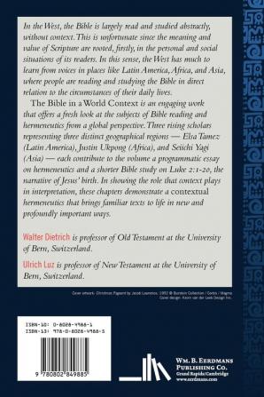 The Bible in the World Context: An Experiment in Contextual Hermeneutics