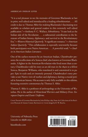 Chainbreaker: The Revolutionary War Memoirs of Governor Blacksnake as told to Benjamin Williams (American Indian Lives)