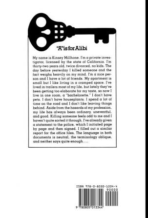 "A" is for Alibi: A Kinsey Millhone Mystery: 1 (Kinsey Millhone Alphabet Mysteries 1)