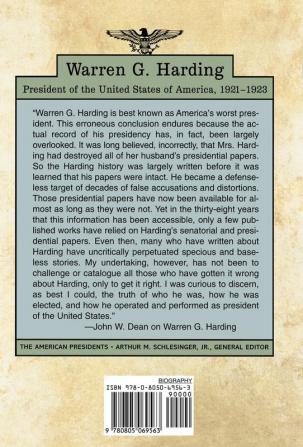 Warren G. Harding: The American Presidents Series: The 29th President 1921-1923