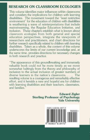 Research on Classroom Ecologies