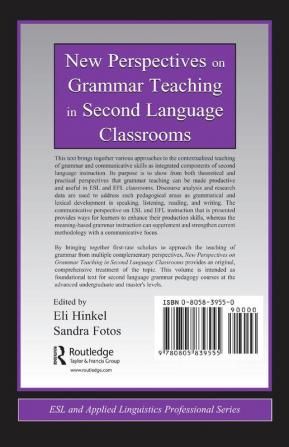 New Perspectives on Grammar Teaching in Second Language Classrooms