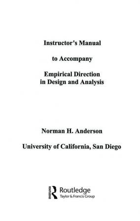 Empirical Direction in Design and Analysis