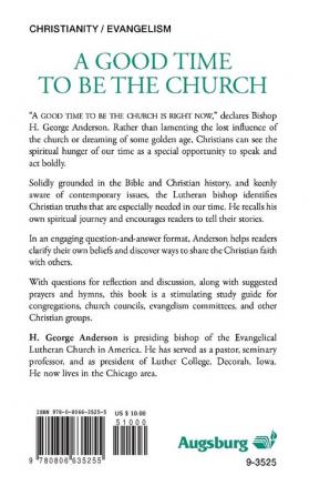 A Good Time to be the Church: A Conversation with Bishop H. George Anderson