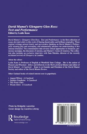 David Mamet's Glengarry Glen Ross