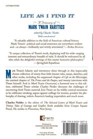 Life As I Find It: A Treasury of Mark Twain Rarities