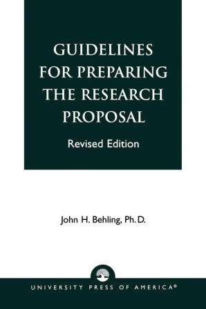 Guidelines for Preparing the Research Proposal