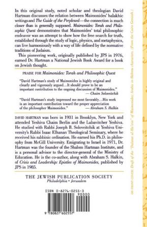 Maimonides: Torah and Philosophic Quest