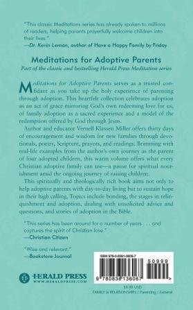 Meditations for Adoptive Parents (Herald Press Meditations)