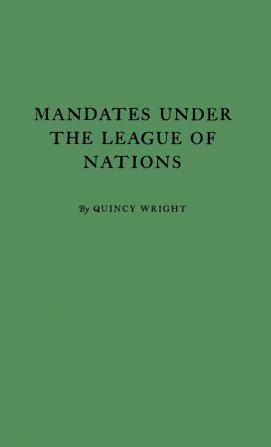 Mandates under the League of Nations