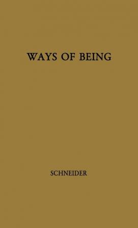 Ways of Being: Elements of Analytic Ontology