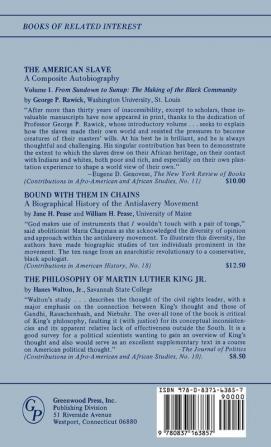 First Freedom: The Responses of Alabama's Blacks to Emancipation and Reconstruction (Contributions in American History)