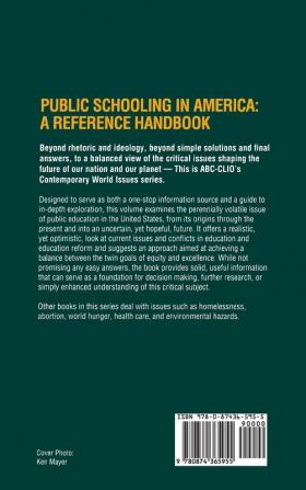 Public Schooling in America: A Reference Handbook (Contemporary World Issues)