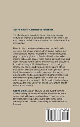 Sports Ethics: A Reference Handbook (Contemporary World Issues)