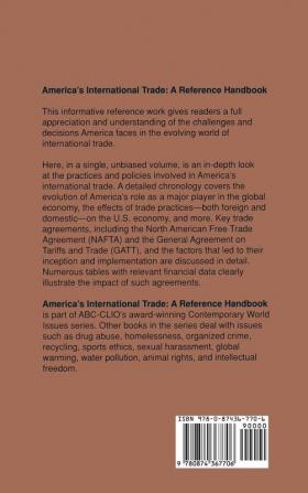 America's International Trade: A Reference Handbook (Contemporary World Issues)