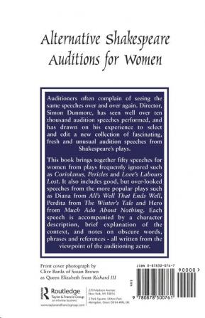 Alternative Shakespeare Auditions for Women