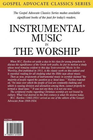 Instrumental Music in the Worship (Gospel Advocate Classics)