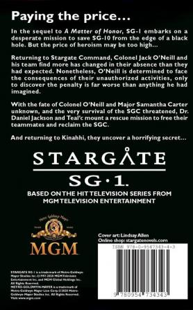 Stargate SG1: The Cost of Honor: book 2 (Stargate SG-1: A Matter of Honor)