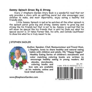 Sammy Spinach Storybook 5: Sammy Grows Big and Strong! (Happy Veggies Healthy Eating Storybook Series)