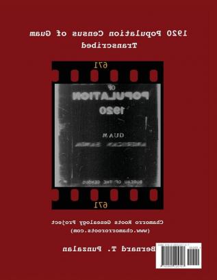 1920 Population Census of Guam: Transcribed