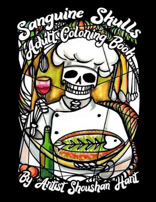 Sanguine Skulls: Adult Coloring Book