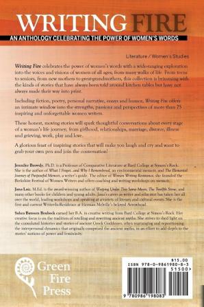 Writing Fire: An Anthology Celebrating the Power of Women's Words