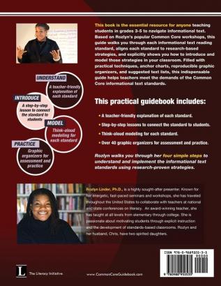 The Common Core Guidebook 3-5: Informational Text Lessons Guided Practice Suggested Book Lists and Reproducible Organizers