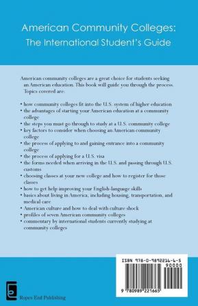 American Community Colleges: The International Student's Guide