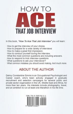 How To Ace That Job Interview