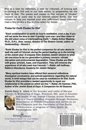 Earth Etudes for Elul: Spiritual Reflections for the Season: 1