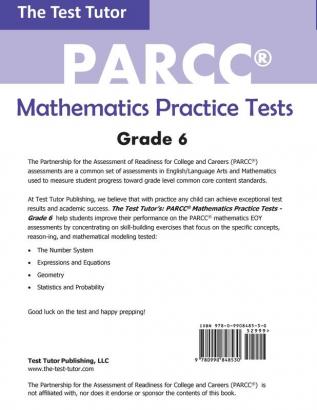 PARCC Mathematics Practice Tests - Grade 6