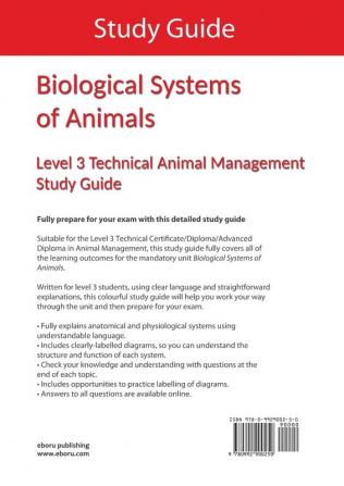 Biological Systems of Animals: Level 3 Technical in Animal Management Study Guide