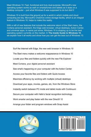 The Inside Guide to Windows 10: For desktop computers laptops tablets and smartphones