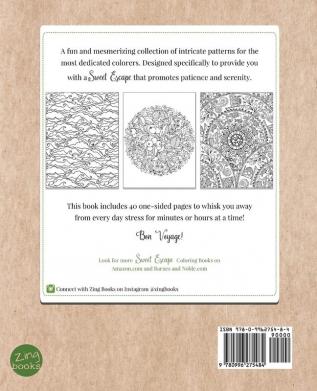 Sweet Escape Coloring Book: Patience & Serenity