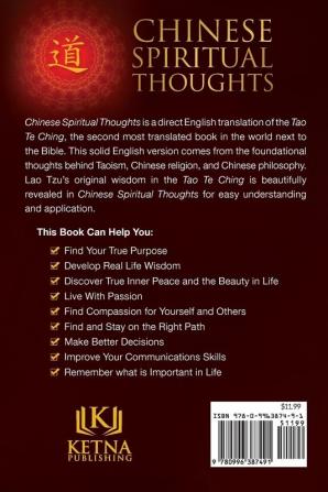 Chinese Spiritual Thoughts: Healing the Soul With the Tao Te Ching