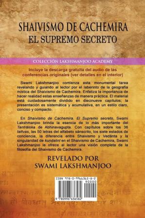 Shaivismo De Cachemira: El Supremo Secreto