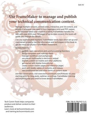 FrameMaker - Creating and publishing content: Updated for 2015 Release