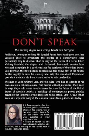 Don't Speak: A Jade Harrington Novel: 1