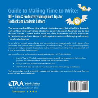 Guide to Making Time to Write: 100+ Time & Productivity Management Tips for Textbook and Academic Authors