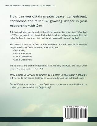 Why God Is So Amazing: 30 Days to a Better Understanding of God