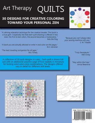 Art Therapy Quilts: 30 Designs for Creative Coloring To