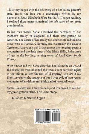 Gold Rush Girl: Pioneer Life in the Black Hills